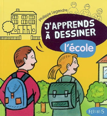 Couverture de J'apprends à dessiner l'école