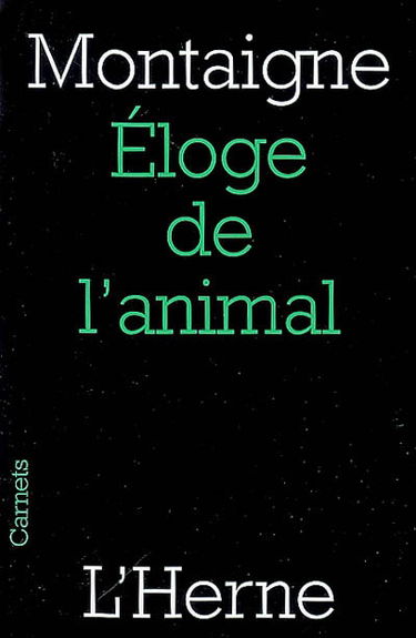 Eloge de l'animal
