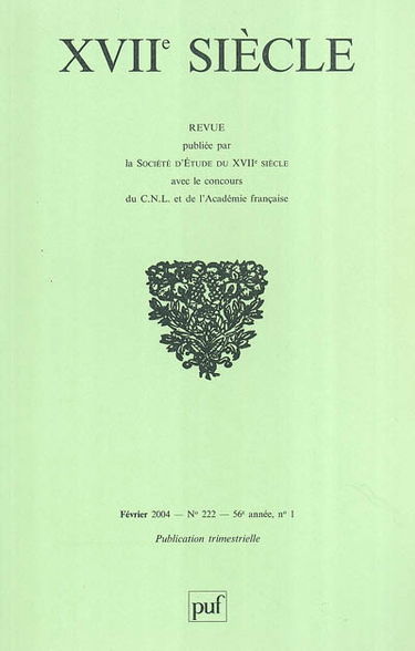 Dix-septième siècle, n° 222