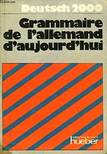 Couverture de Grammaire de l' allemand d' aujourd'hui (Französisch)