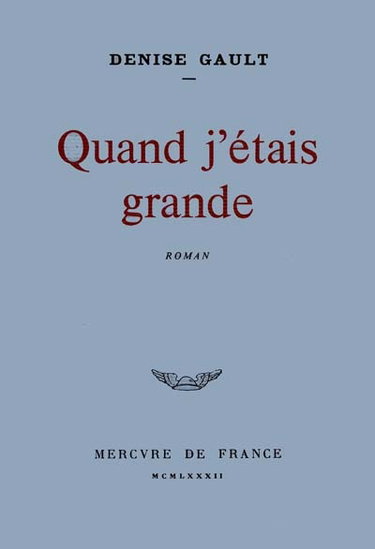 Quand j'étais grande