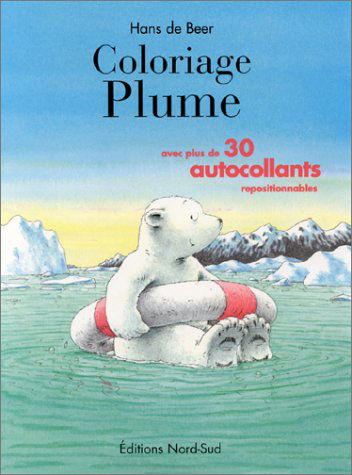 Plume coloriage avec autocollants