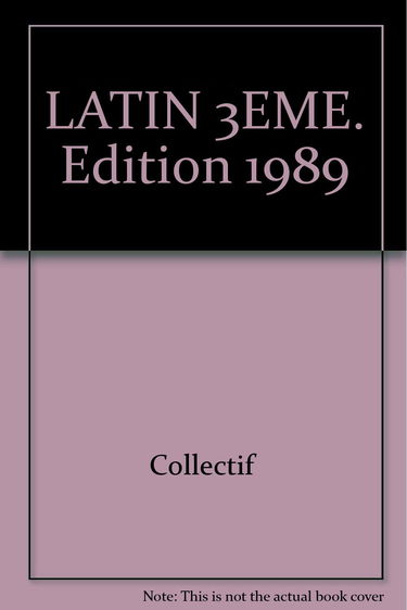 Salvete ! : latin, 3e, livre de l'élève