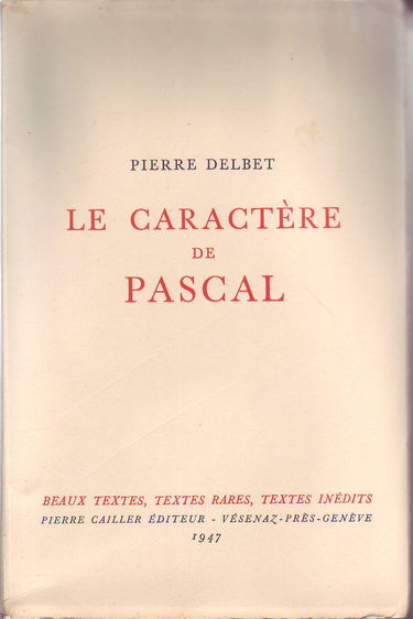 Le caractère de Pascal