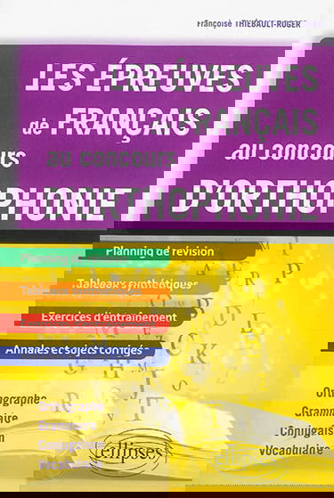 Les épreuves de français au concours d'orthophonie