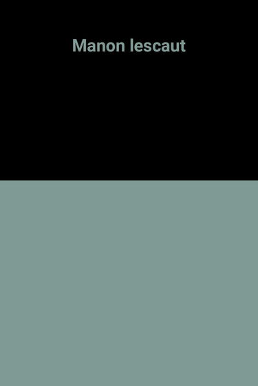Manon lescaut