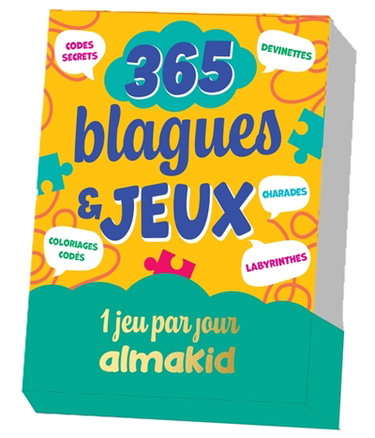 Couverture de 365 blagues & jeux : 1 jeu par jour