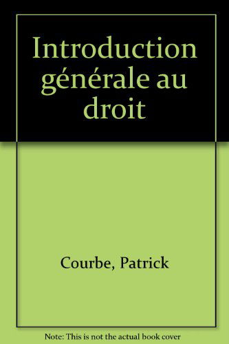 Introduction générale au droit