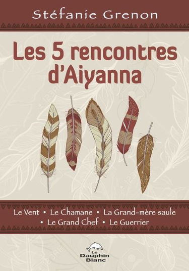 Les 5 rencontres d'Aiyanna : le Vent, le Chamane, la Grand-mère saule, le Grand Chef, le Guerrier