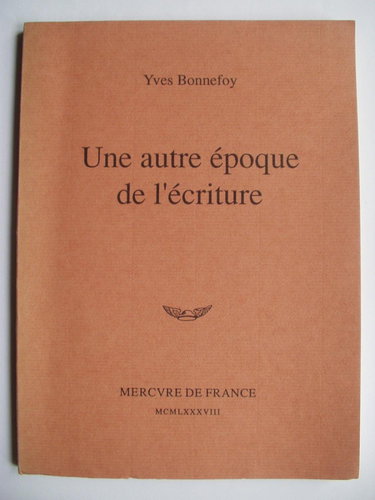Une Autre époque de l'écriture