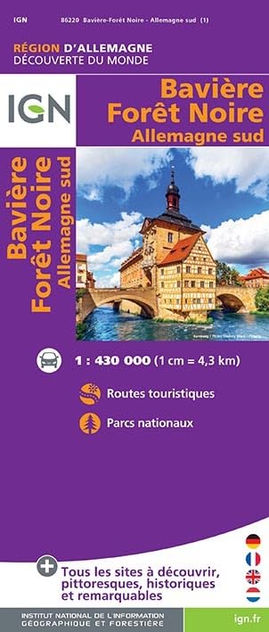 86220 BAVIERE/FORET NOIRE/ALLEMAGNE SUD 1/430.000