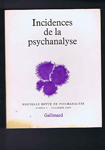 Couverture de incidences de la psychanalyse