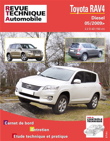Couverture de Revue technique automobile, n° B751. Toyota RAV 4 III D4-D (150) depuis 05-2009
