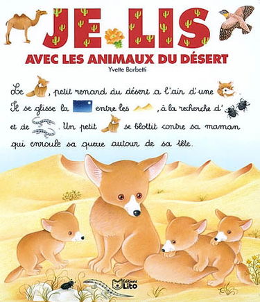 Je lis avec les animaux du désert