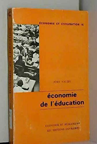 Couverture de Économie de l' éducation. Traduit de l' anglais par Françoise Bacqué.