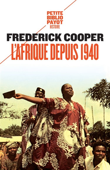 Couverture de L'Afrique depuis 1940 par Frederick Cooper