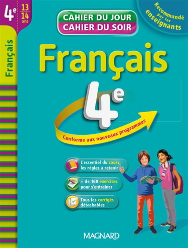 Couverture de Français 4e, 13-14 ans : conforme aux nouveaux programmes