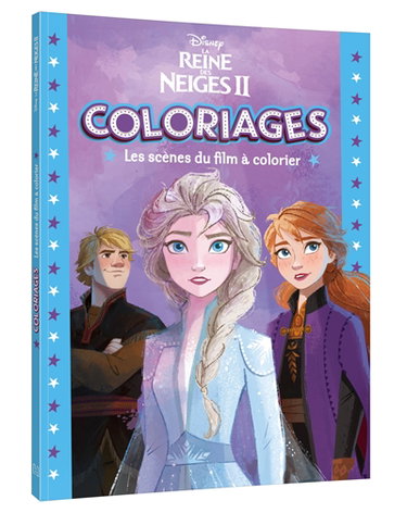Couverture de La reine des neiges II : coloriages : les scènes du film à colorier