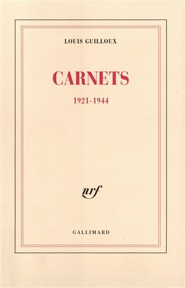 Carnets : 1921-1944