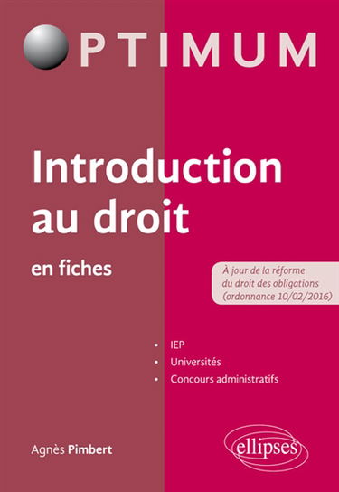 Introduction au droit en fiches