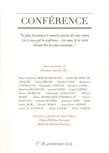 Conférence, n° 38. L'homme empêché, 4