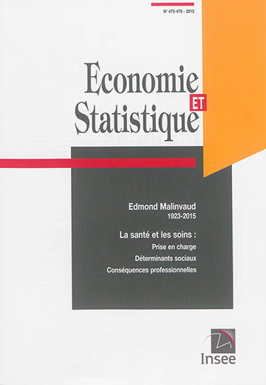 Couverture de Economie et statistique, n° 475-476. Edmond Malinvaud : 1923-2015 par INSEE