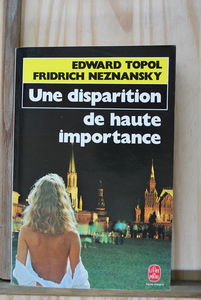 UNE DISPARITION DE HAUTE IMPORTANCE