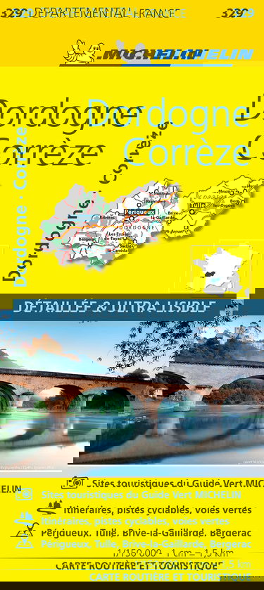 Carte Départementale Dordogne, Corrèze