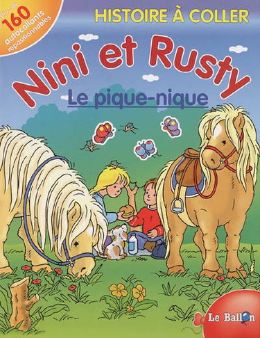 Nini et Rusty, le pique-nique : histoire à coller