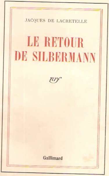 SILBERMANN / RETOUR DE SILBERMANN