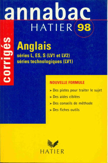 Anglais, séries L, ES, S (LV1 et LV2), séries technologiques (LV1)