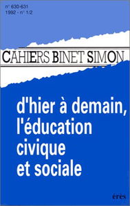 L'Education civique et sociale d'hier à demain