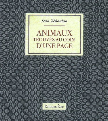 Animaux trouvés au coin d'une page