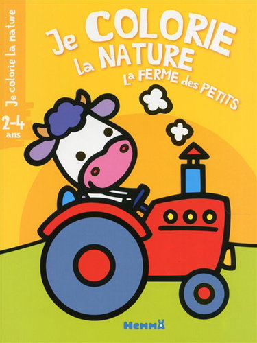 Couverture de Je colorie la nature : la ferme des petits : vache