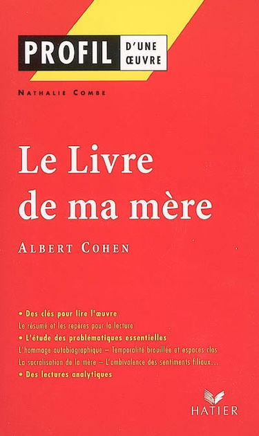Le livre de ma mère (1954), Albert Cohen
