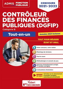 Contrôleur des finances publiques (DGFIP) : catégorie B, tout-en-un : concours 2021-2022
