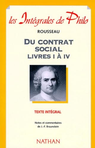 Du contrat social : livres I à IV