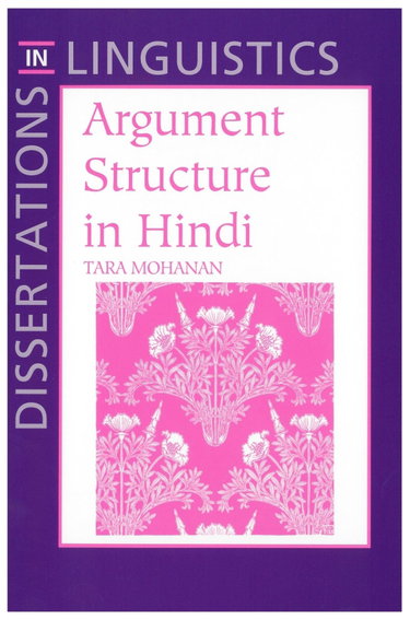 Couverture de Argument Structure in Hindi