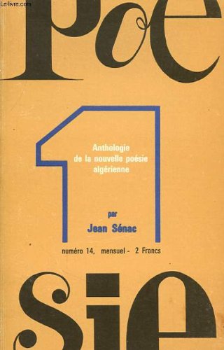 Couverture de ANTHOLOGIE DE LA NOUVELLE POESIE ALGERIENNE N°14