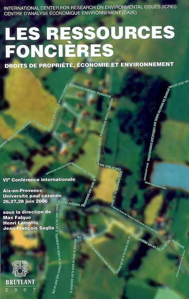 Les ressources foncières : droits de propriété, économie et environnement