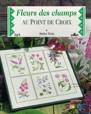 Couverture de Fleurs des champs au point de croix
