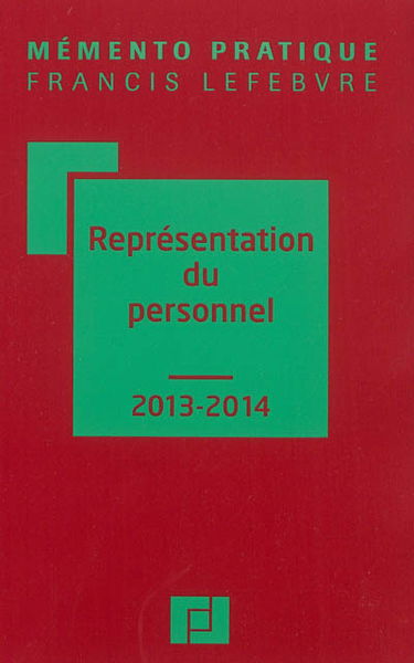 Représentation du personnel : 2013-2014