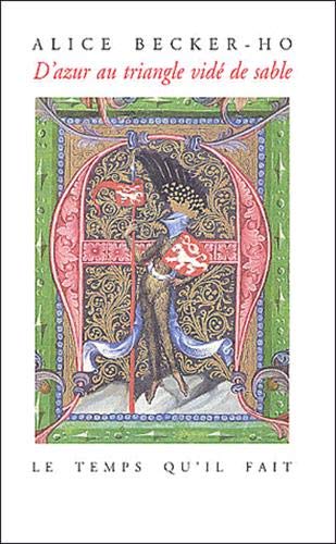 D'azur au triangle vidé de sable