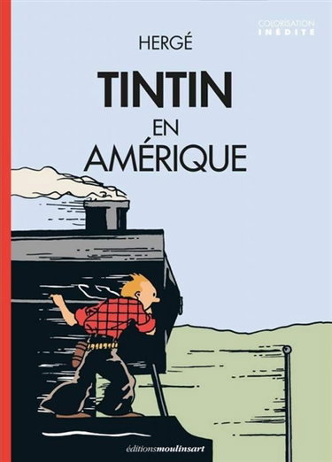Couverture de Les aventures de Tintin. Tintin en Amérique : locomotive