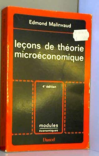Leçons de théorie micro-économique