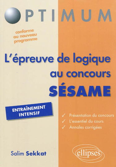 L'épreuve de logique au concours Sésame
