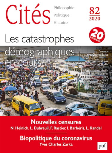 Couverture de Cités, n° 82. Les catastrophes démographiques en cours par Christian Godin