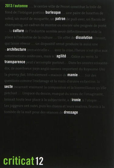 Criticat, n° 12