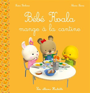 Bébé Koala. Bébé Koala mange à la cantine