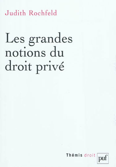 Les grandes notions du droit privé